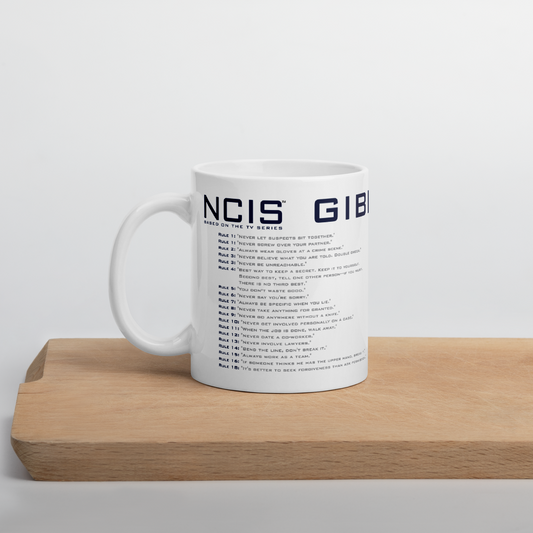 NCIS Gibbs' Rules White Mug | Official CBS Entertainment Store-4