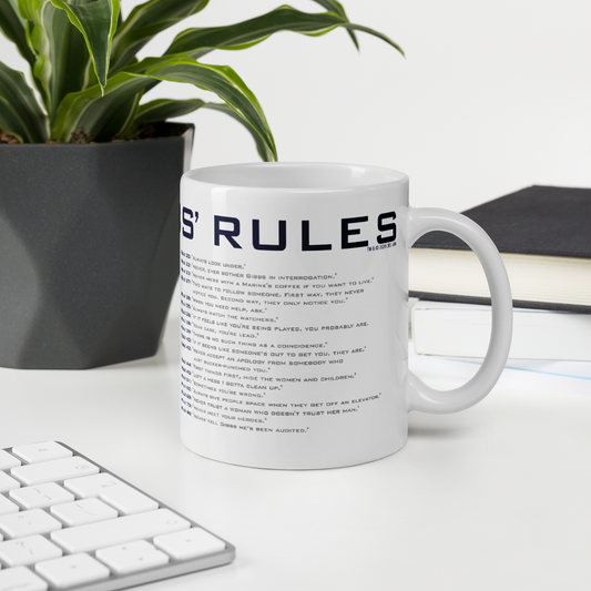 NCIS Gibbs' Rules White Mug | Official CBS Entertainment Store-1