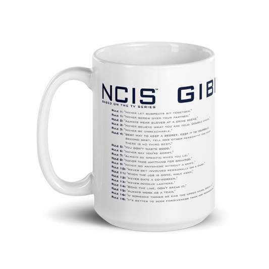 NCIS Gibbs' Rules White Mug | Official CBS Entertainment Store-7