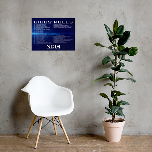 NCIS Gibbs Rules Poster - 18" x 24" | Official CBS Entertainment Store-5