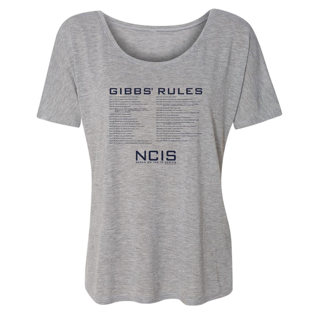 NCIS Gibbs Rules Women's Relaxed T-Shirt | Official CBS Entertainment Store