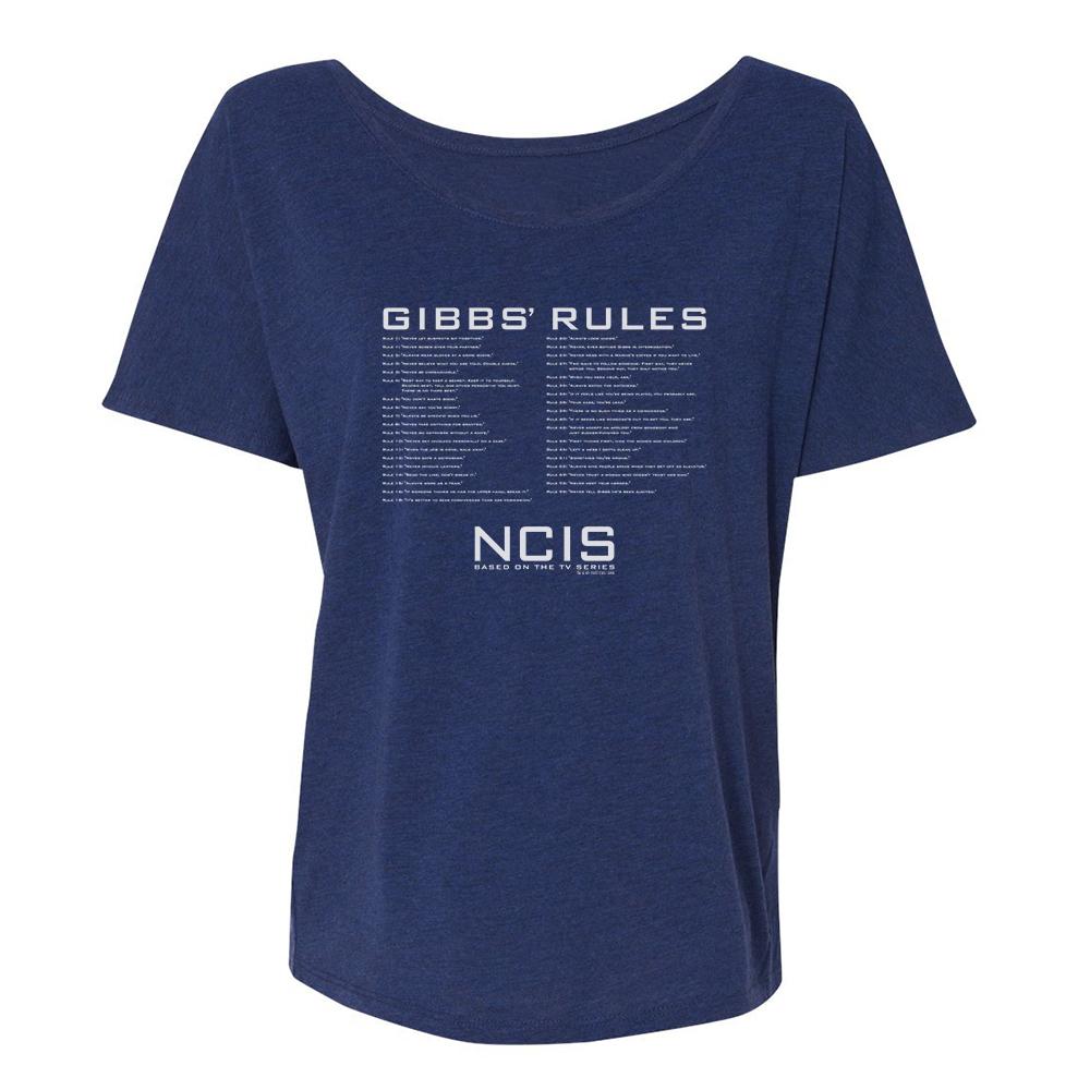 NCIS Gibbs Rules Women's Relaxed T-Shirt | Official CBS Entertainment Store