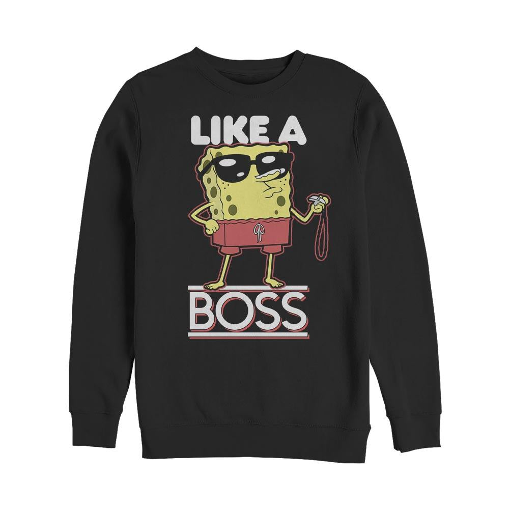 SpongeBob SquarePants Like a Boss Crew Neck Sweatshirt - SpongeBob SquarePants Official Shop