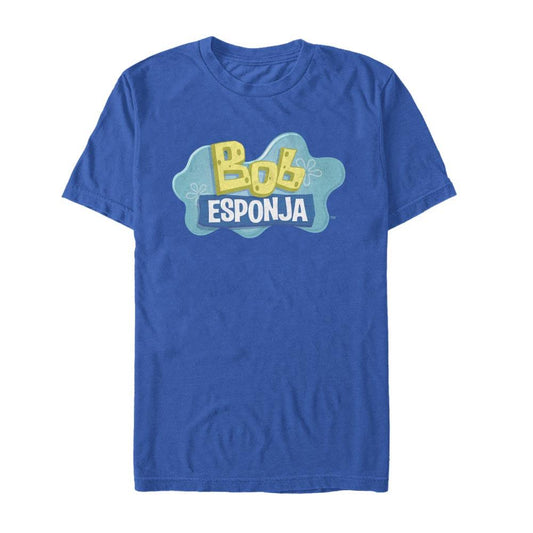 SpongeBob Bob Esponja Logo Adult T-Shirt - SpongeBob SquarePants Official Shop-0