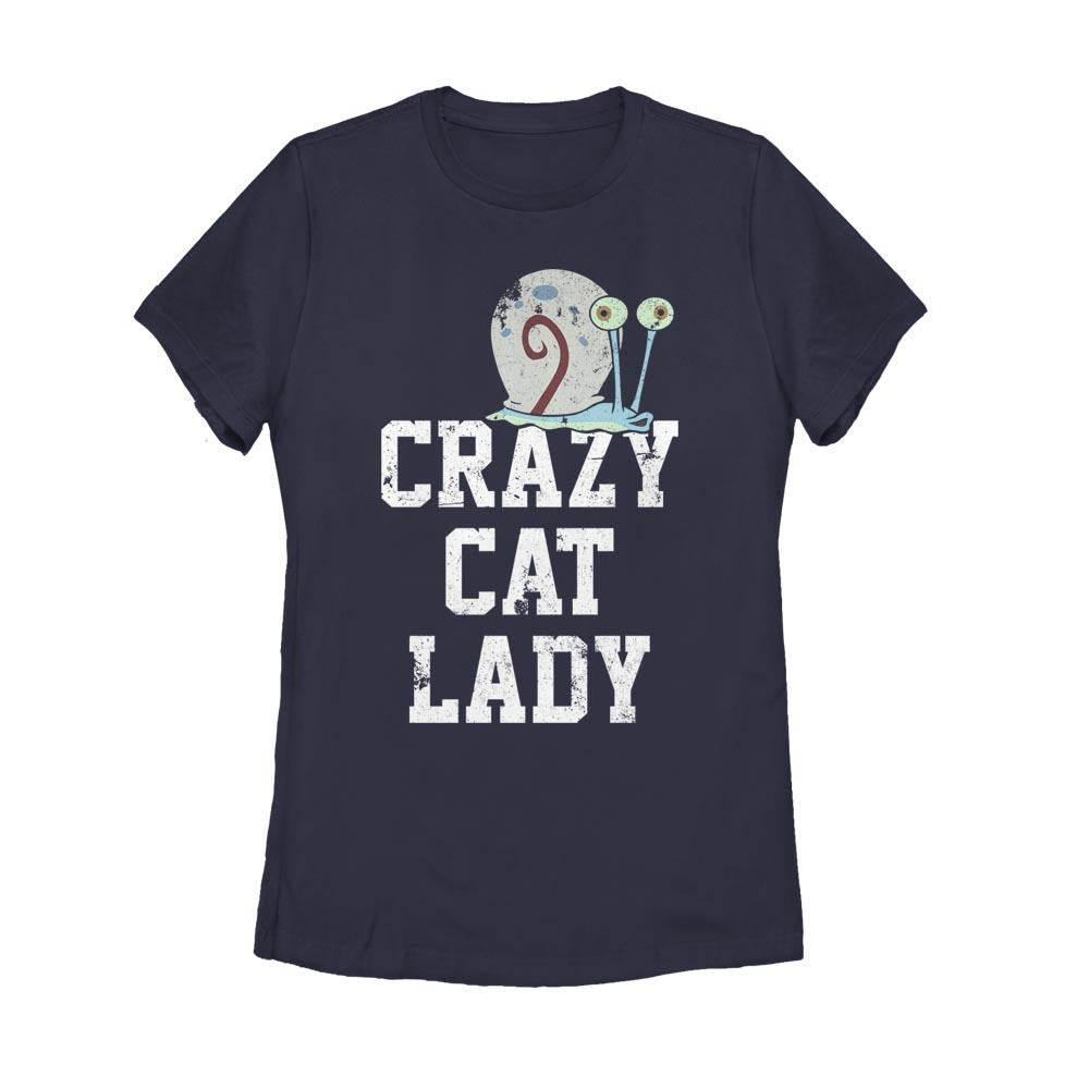 Gary Crazy Cat Lady Women's Short Sleeve T-Shirt - SpongeBob SquarePants Official Shop