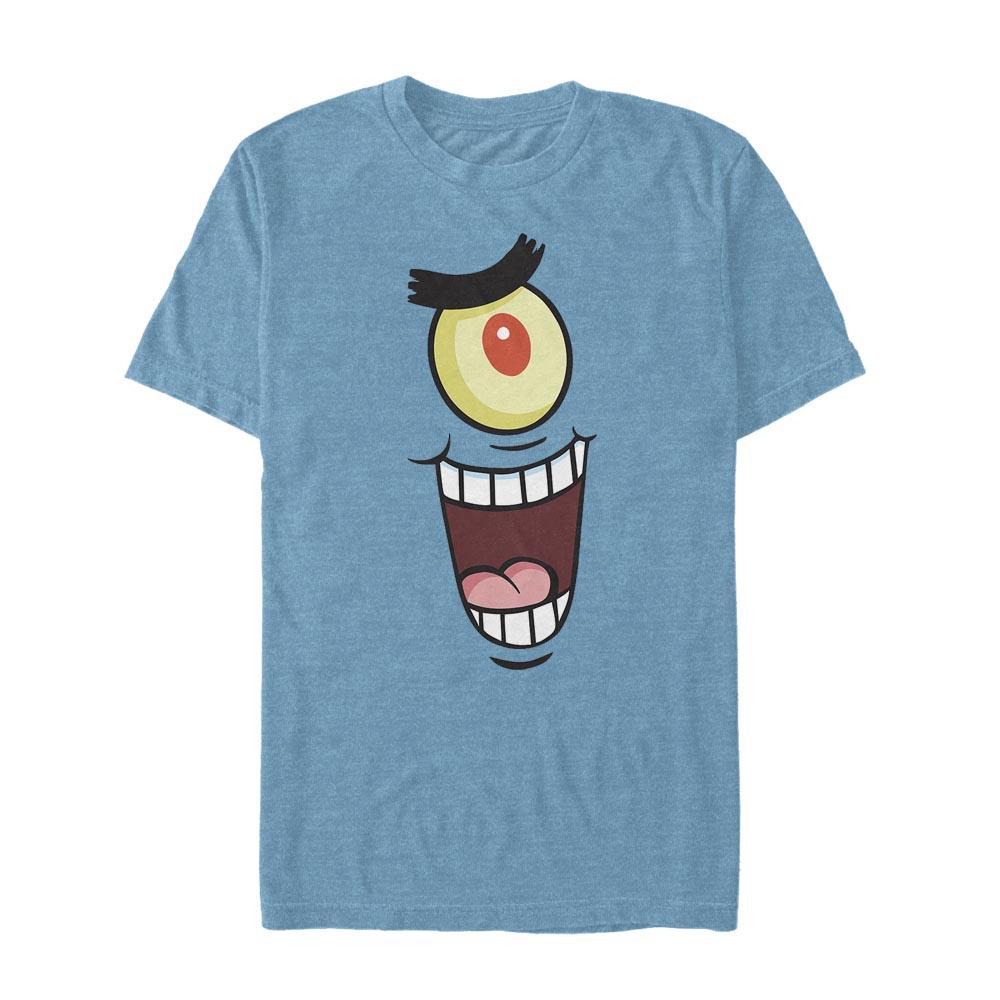 Plankton Big Face Short Sleeve T-Shirt - SpongeBob SquarePants Official Shop