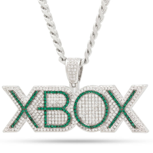 Xbox x King Ice - Emerald Xbox Logo Necklace-2