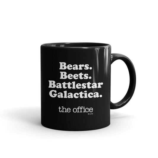 The Office Bears. Beets. BG. Black Mug-0