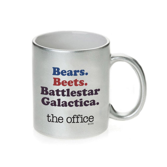 The Office Bears. Beets. BG. 11 oz Silver Metallic Mug-1