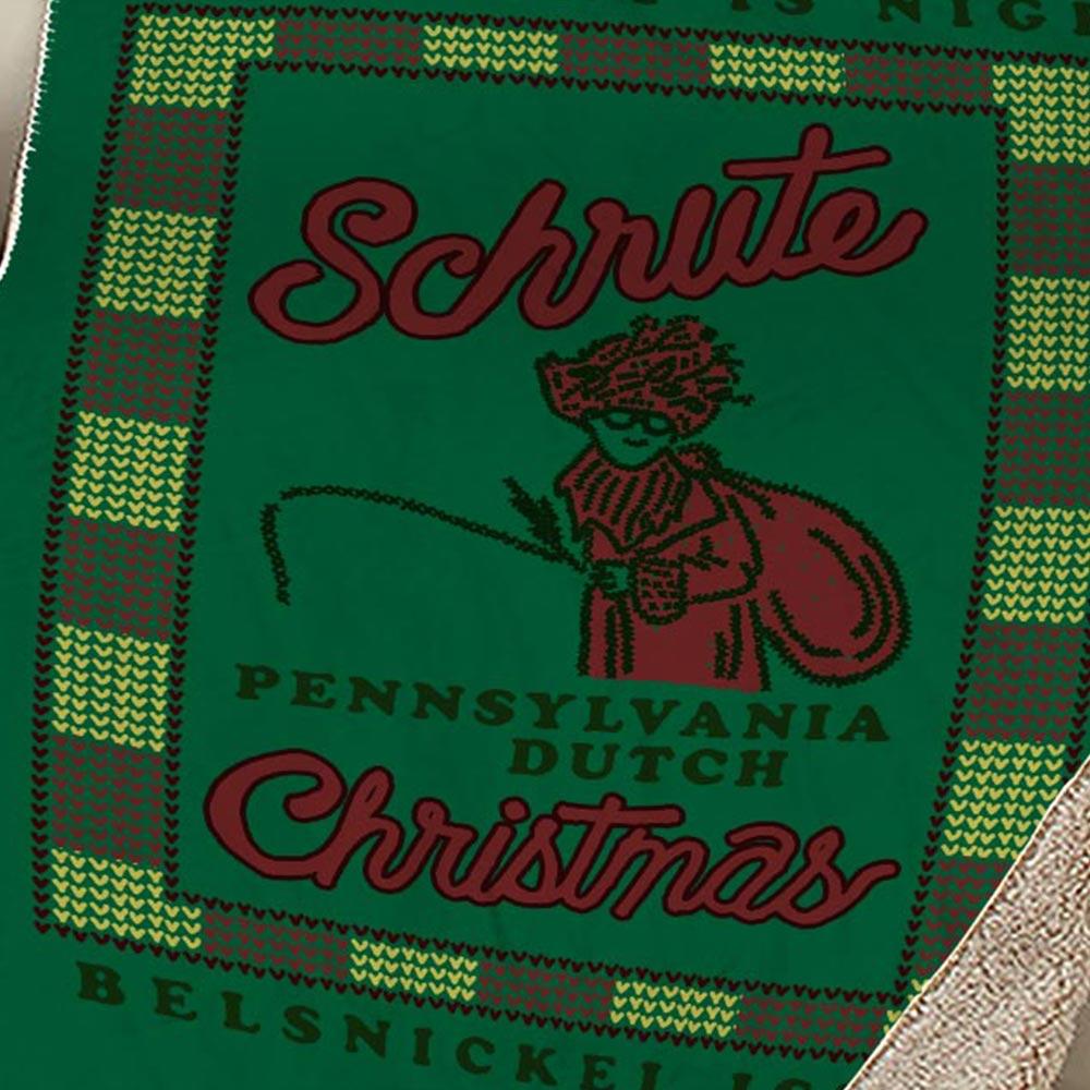 The Office Dwight Belsnickel Sherpa Blanket