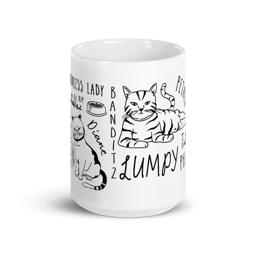 The Office Angela's Cat Mash-Up White Mug