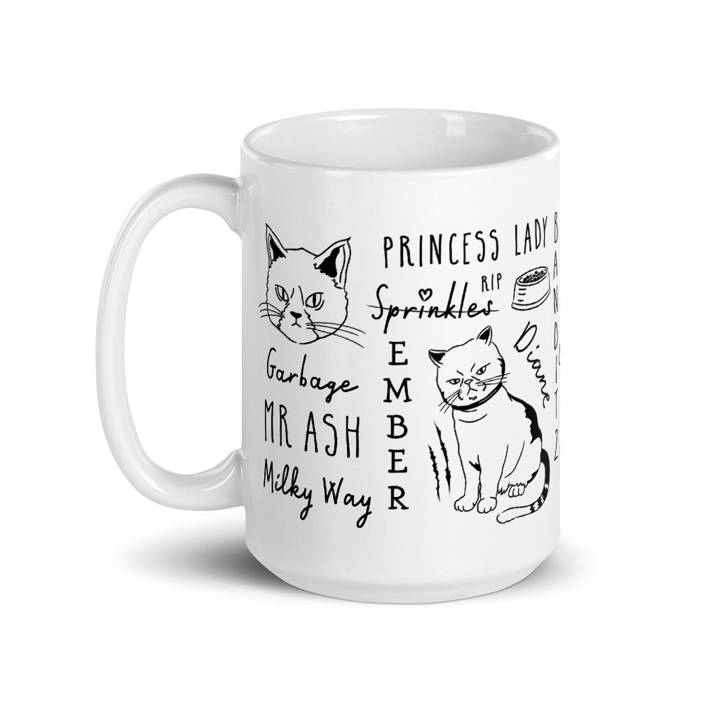 The Office Angela's Cat Mash-Up White Mug