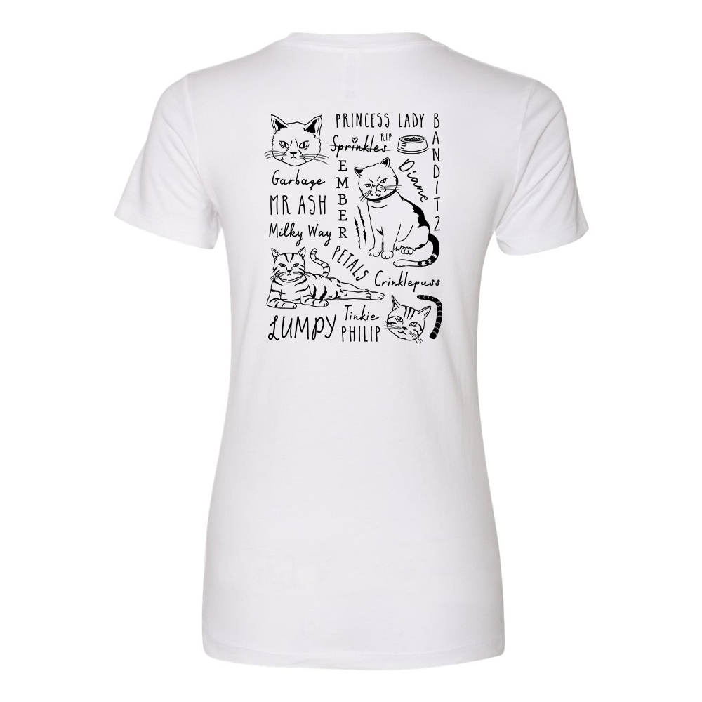 The Office Angela's Cat Mash-Up Women's Short Sleeve T-Shirt