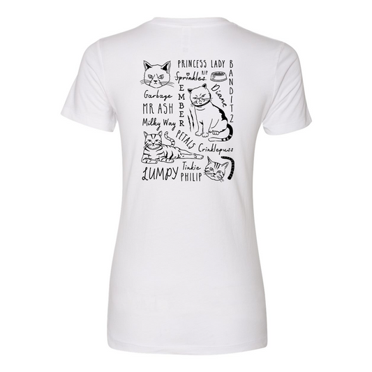 The Office Angela's Cat Mash-Up Women's Short Sleeve T-Shirt-4