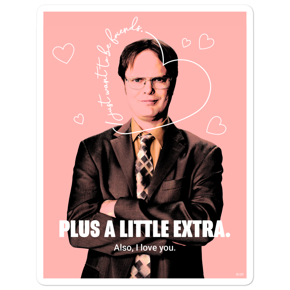 The Office Dwight's Love Quote Die Cut Sticker