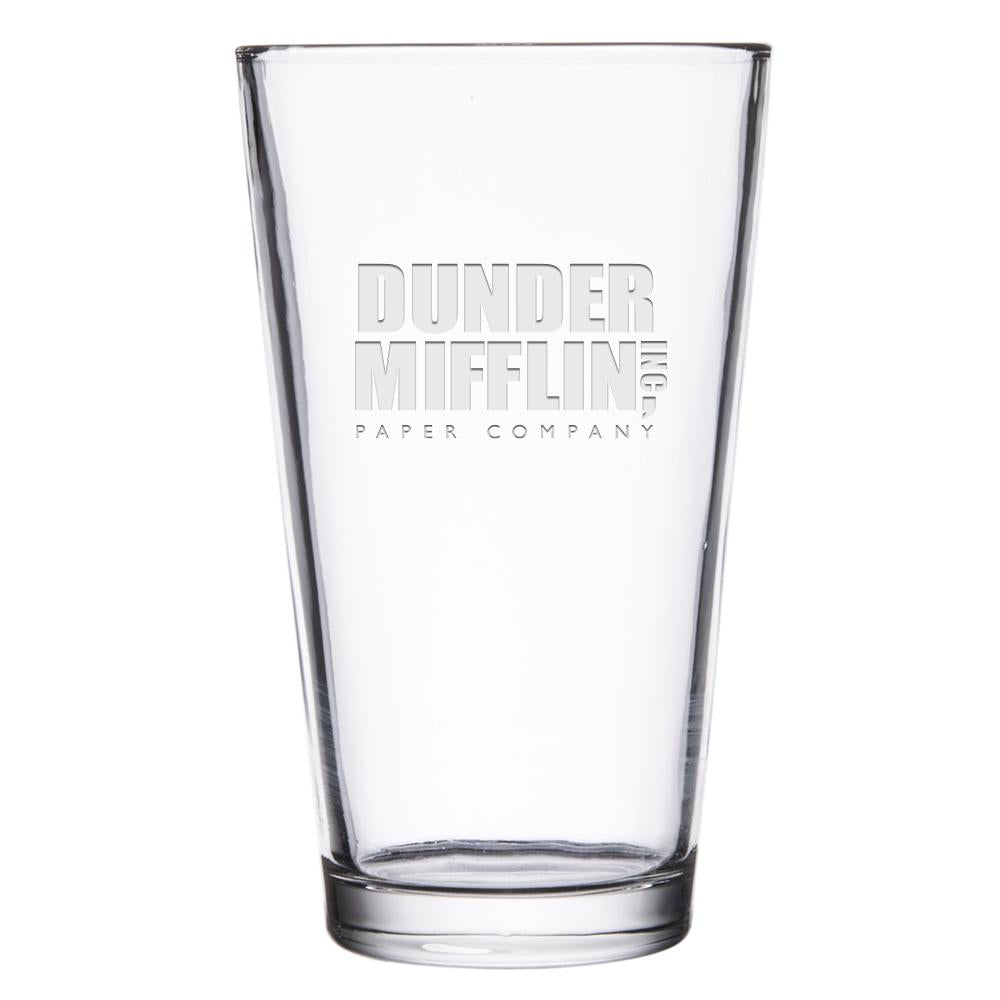 The Office Dunder Mifflin Laser Engraved Pint Glass