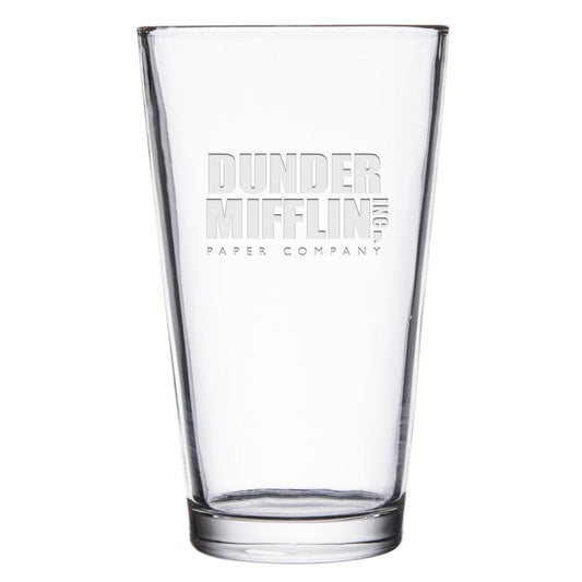 The Office Dunder Mifflin Laser Engraved Pint Glass-0