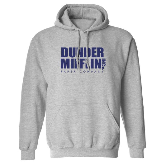 The Office Dunder Mifflin Blue Fleece Hooded Sweatshirt-0