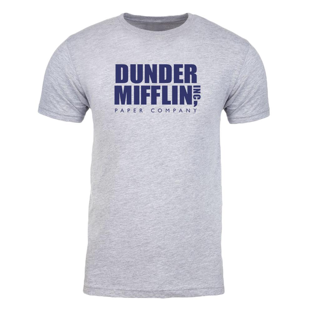 The Office Dunder Mifflin Blue Adult Short Sleeve T-Shirt