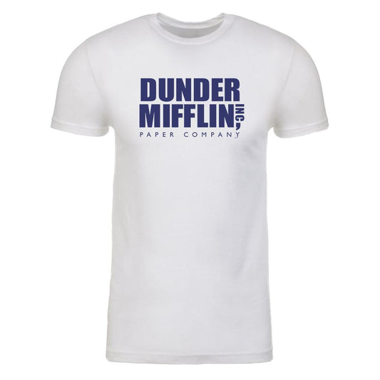 The Office Dunder Mifflin Blue Adult Short Sleeve T-Shirt-0