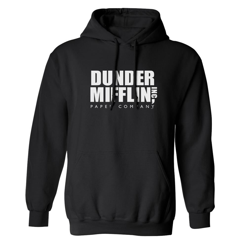 The Office Dunder Mifflin White Fleece Hooded Sweatshirt