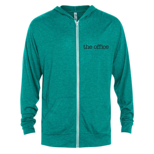 The Office Dwight Schrute's Gym for Muscles Tri-Blend Zip-Up Hooded Sweatshirt-1