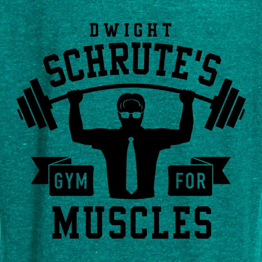 The Office Dwight Schrute's Gym for Muscles Tri-Blend Zip-Up Hooded Sweatshirt