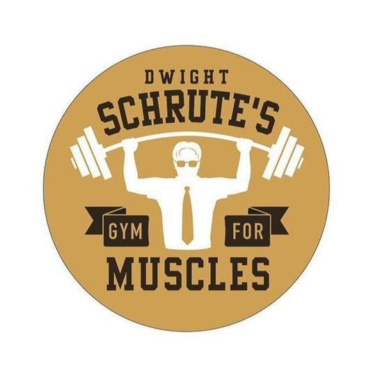 The Office Dwight Schrute's Muscles Sticker-0