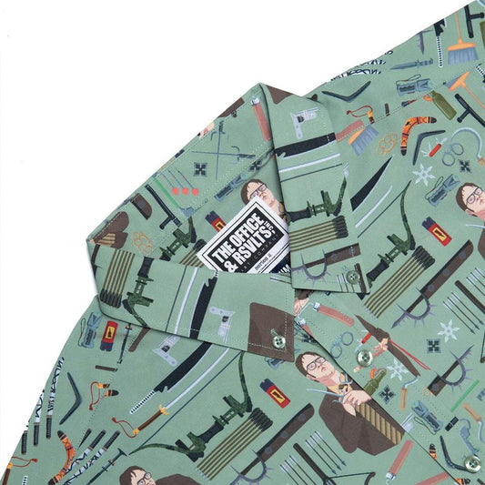 The Office Dwight Schrute, Office Protector Button Down Shirt-2