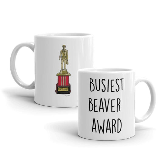 The Office Busiest Beaver Dundie Award White Mug-0