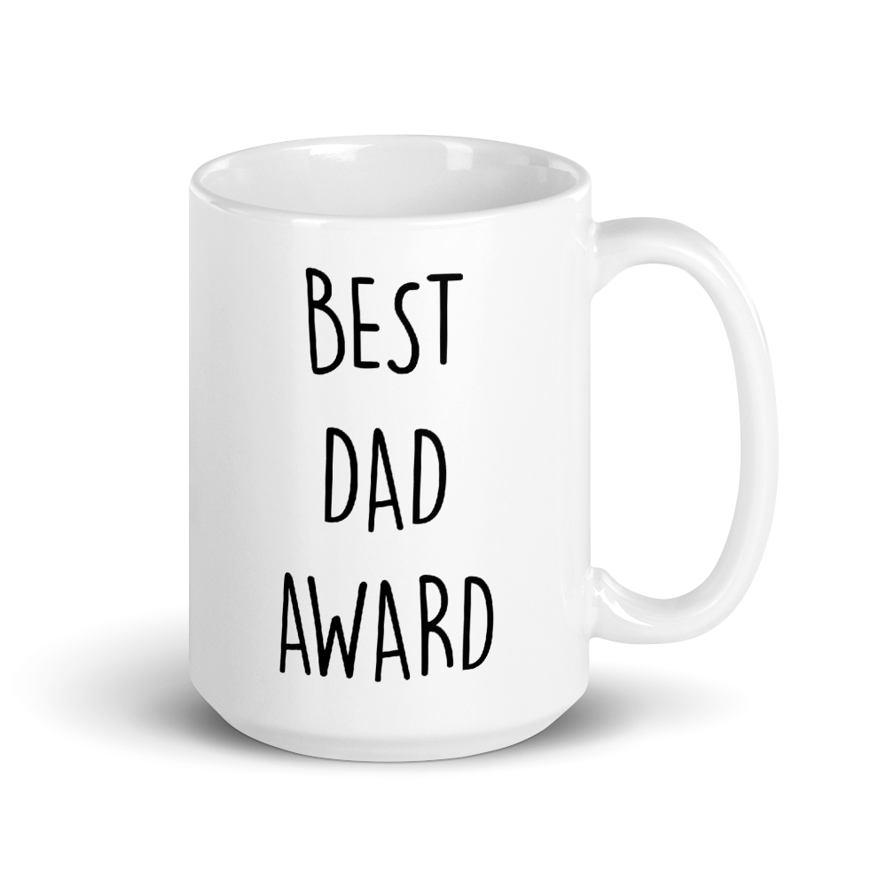 The Office Best Dad Dundie Award White Mug