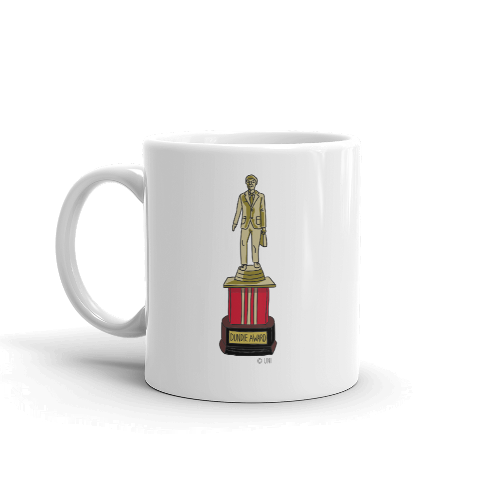 The Office Don't Go in There After Me Dundie Award White Mug