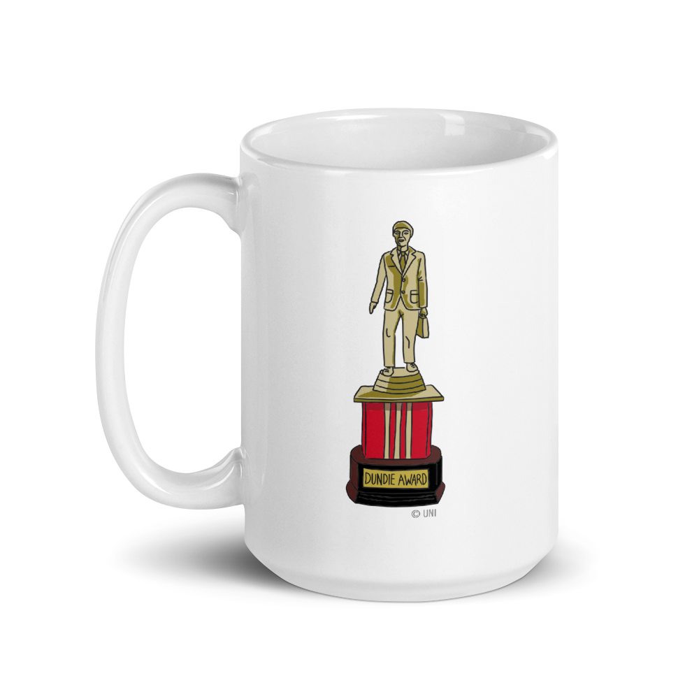 The Office Don't Go in There After Me Dundie Award White Mug