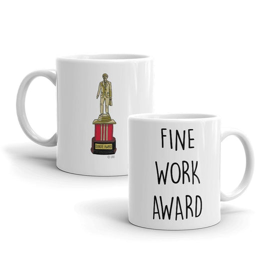 The Office Fine Work Dundie Award White Mug-0