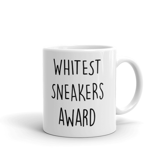 The Office Whitest Sneakers Dundie Award White Mug-4