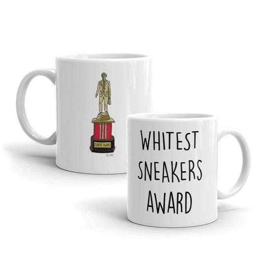 The Office Whitest Sneakers Dundie Award White Mug-0