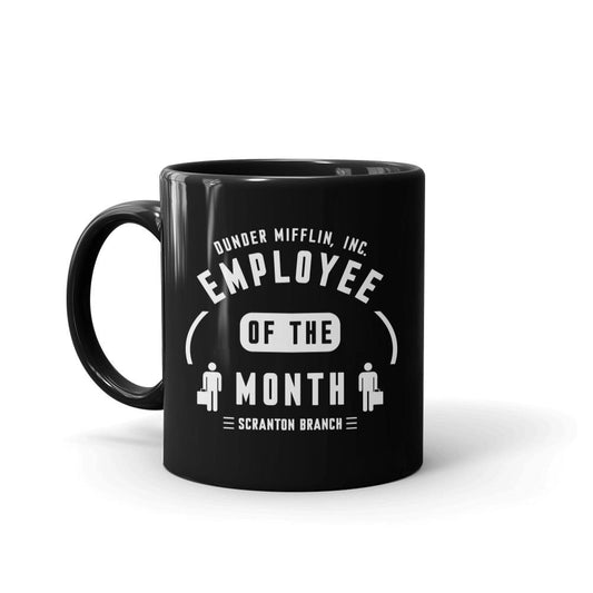 The Office Employee of the Month Black Mug-1