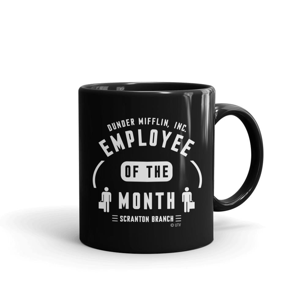 The Office Employee of the Month Black Mug