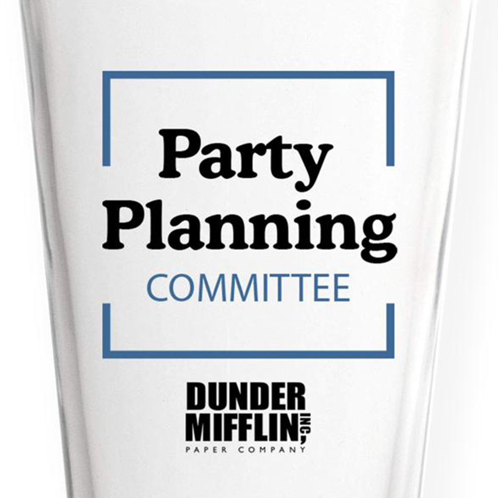 The Office Party Planning Committee Pint Glass