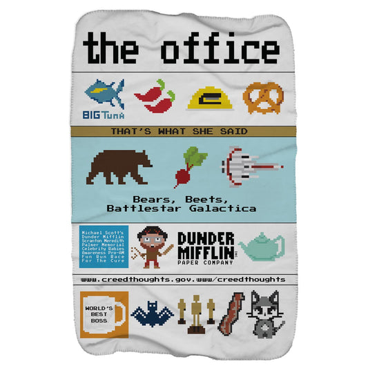 The Office 8-Bi Sherpa Blanket-0