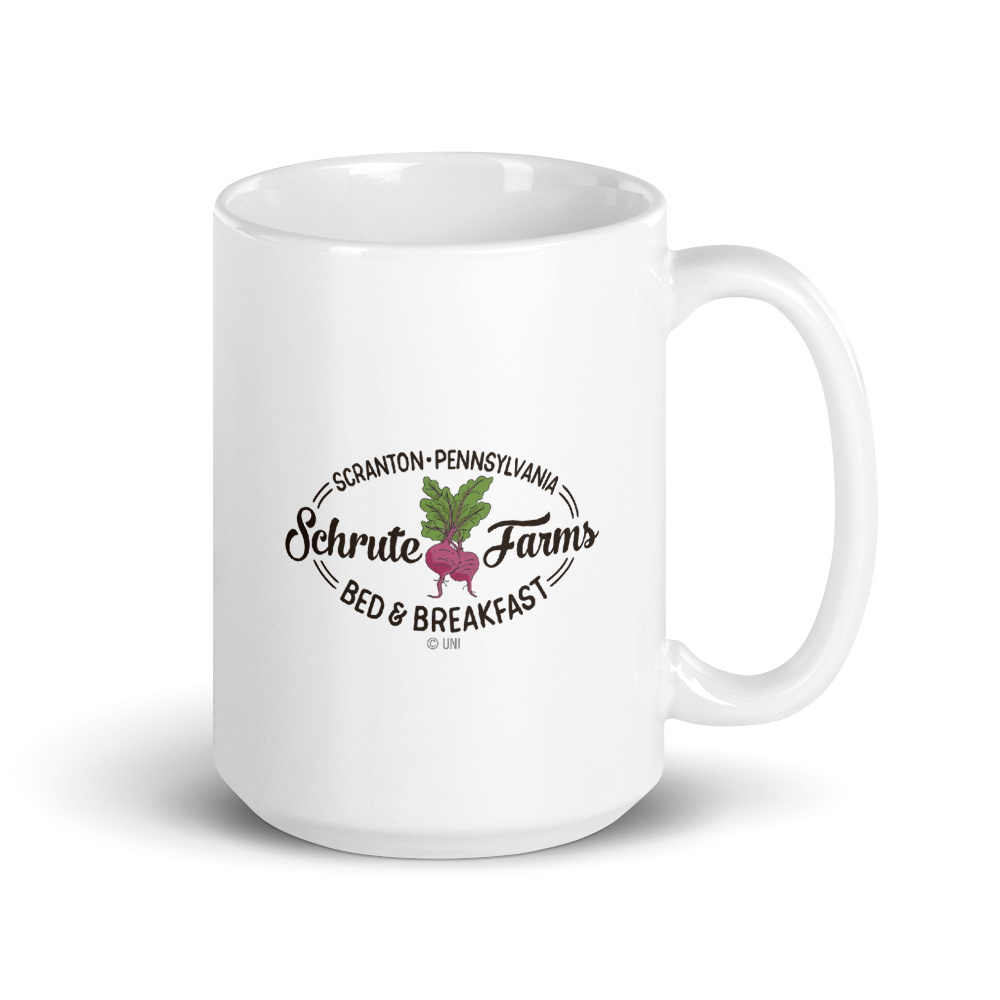 The Office Schrute Farms Bed & Breakfast White Mug