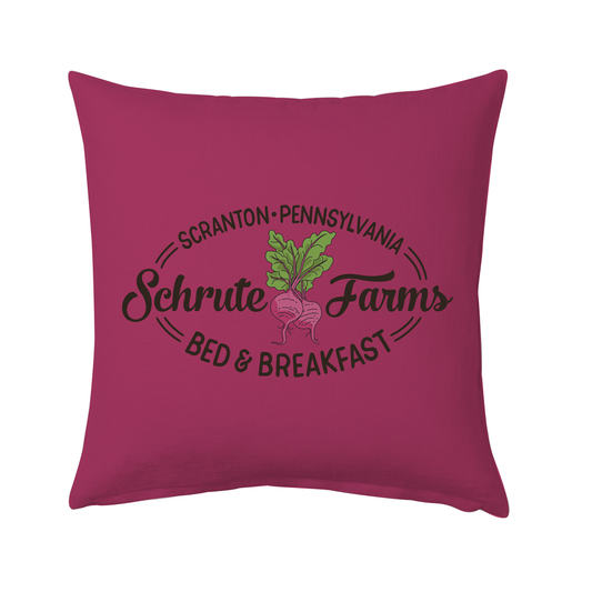 The Office Schrute Farms Bed & Breakfast Throw Pillow