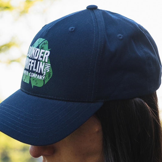 The Office Dunder Mifflin Recycle Curved Baseball Hat-4