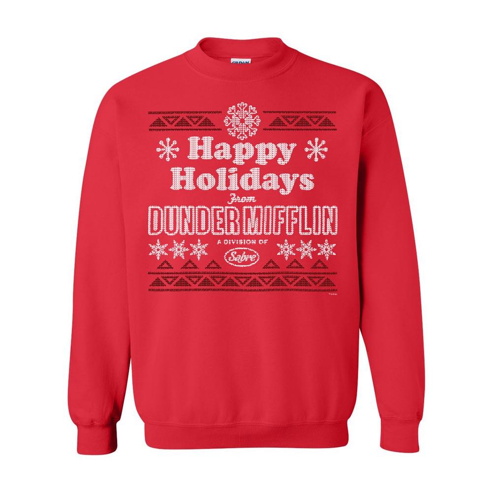 The Office Dunder Mifflin Happy Holidays Ugly Christmas Sweatshirt