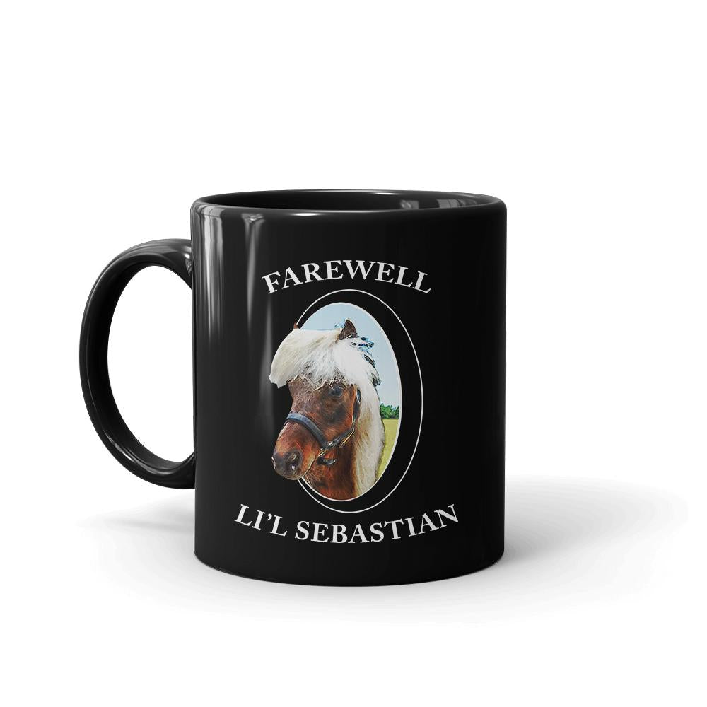 Parks and Recreation Farewell Li'l Sebastian Black Mug