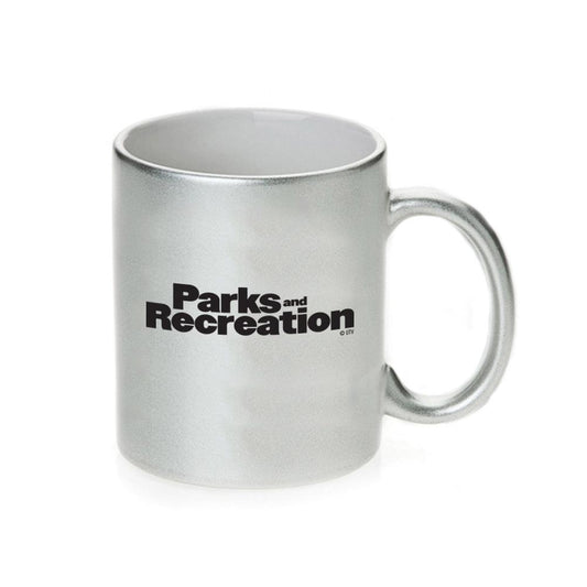 Parks and Recreation Li'l Sebastian 11 oz Silver Metallic Mug-0