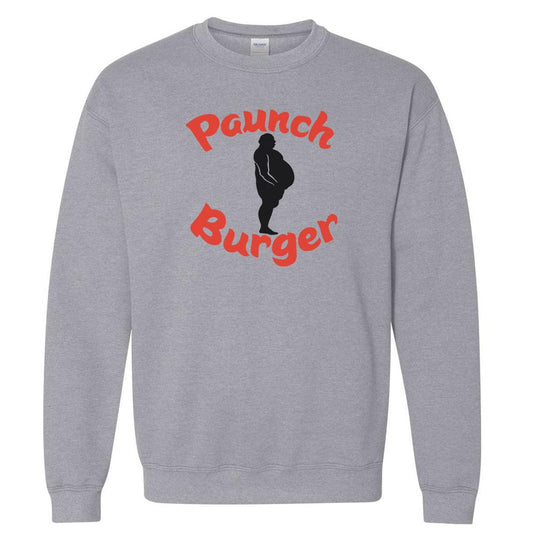 Parks and Recreation Paunch Burger Fleece Crewneck Sweatshirt