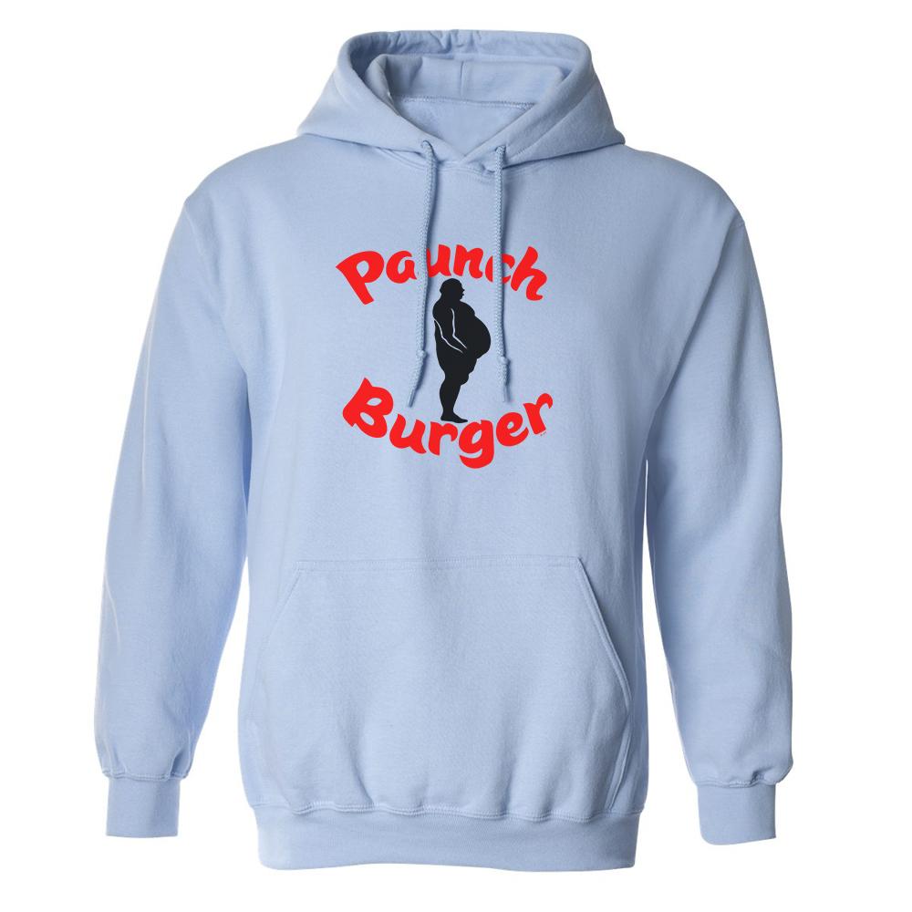 Parks and Recreation Paunch Burger Fleece Hooded Sweatshirt