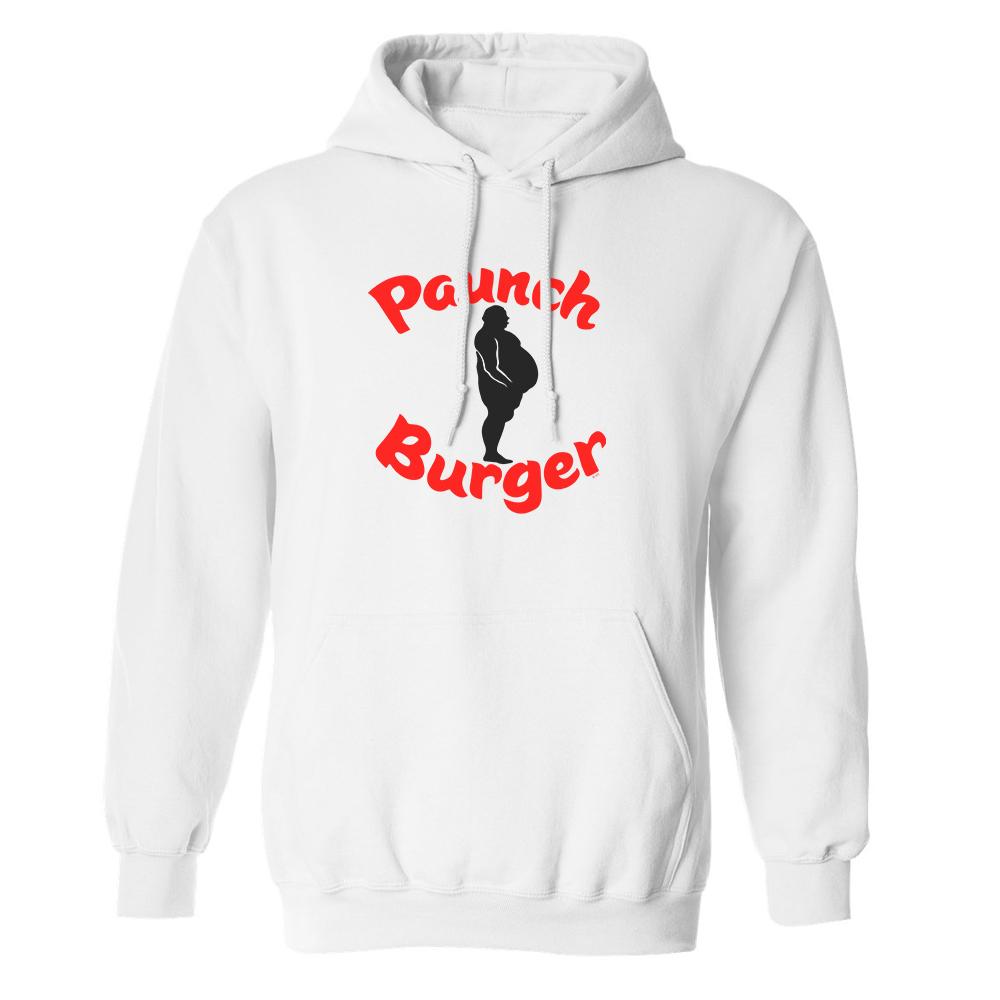 Parks and Recreation Paunch Burger Fleece Hooded Sweatshirt