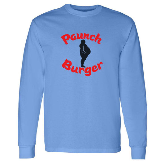 Parks and Recreation Paunch Burger Adult Long Sleeve T-Shirt-0